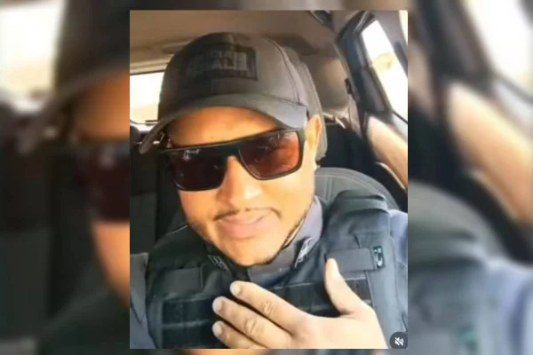 Imagem colorida do policial penal Euller Rocha