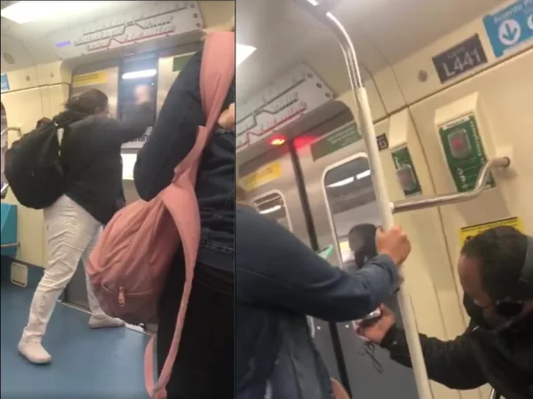 Mulher sem máscara é expulsa de metrô por passageira em SP; vídeo