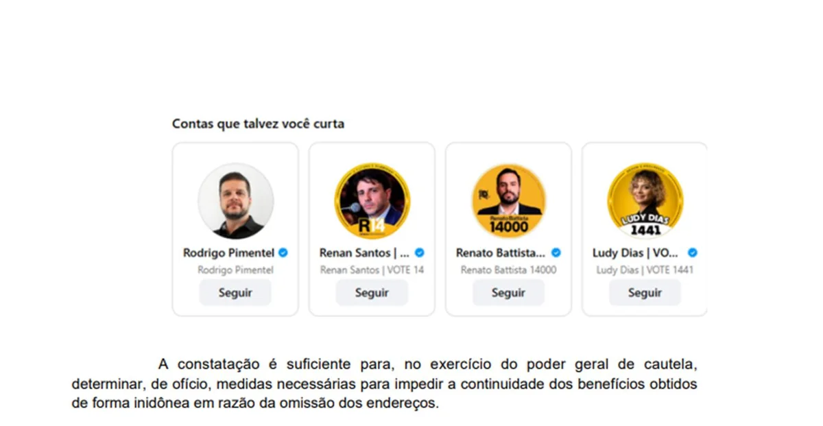 Decisão do ministro Dias Toffoli aponta perfil de Renan Santos sendo recomendado Decisão do ministro Dias Toffoli aponta perfil de Renan Santos sendo recomendado