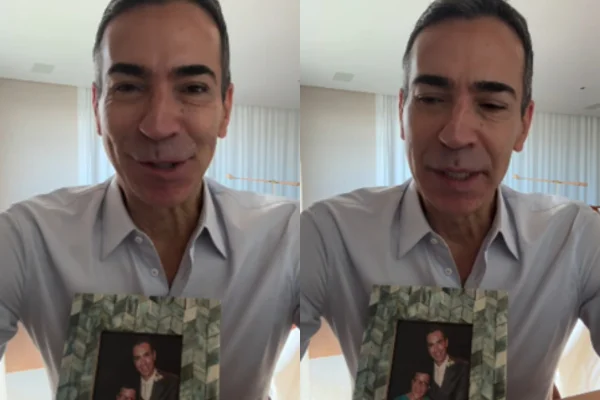César Tralli homenageia irmã falecida: “Cuide bem de quem tá perto”