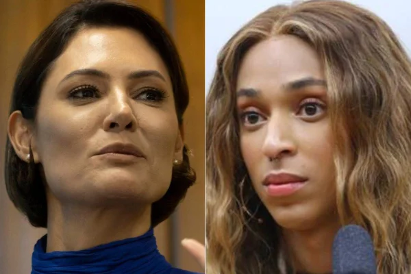 Michelle Bolsonaro e Erika Hilton