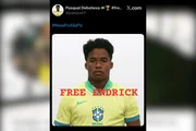 Endrick e Ancelotti viram meme nas redes após estreia na Copa