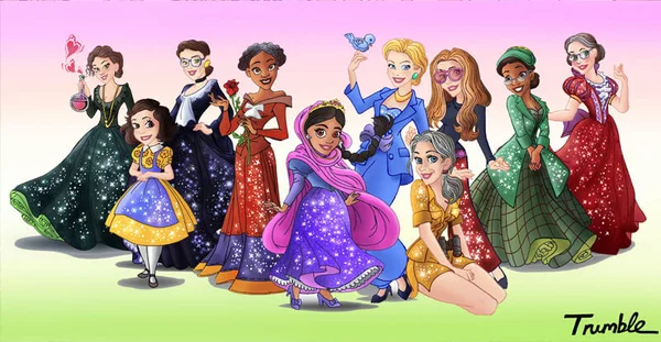 Artista transforma mulheres importantes em princesas da Disney
