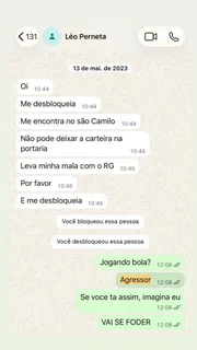 Gabriella Augusto, ex de Cartolouco, divulga prints de ofensas do jornalista Gabriella Augusto, ex de Cartolouco, divulga prints de ofensas do jornalista