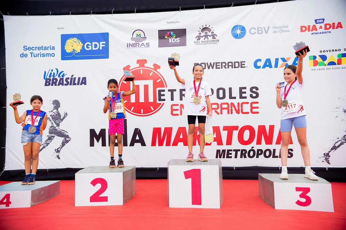 Alegria e diversão embalam as provas Kids da Meia Maratona Metrópoles