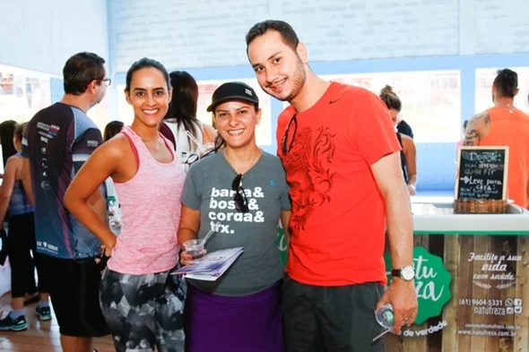 Denise Guedes, Andrielle Haddad e Leonardo Melo Denise Guedes, Andrielle Haddad e Leonardo Melo