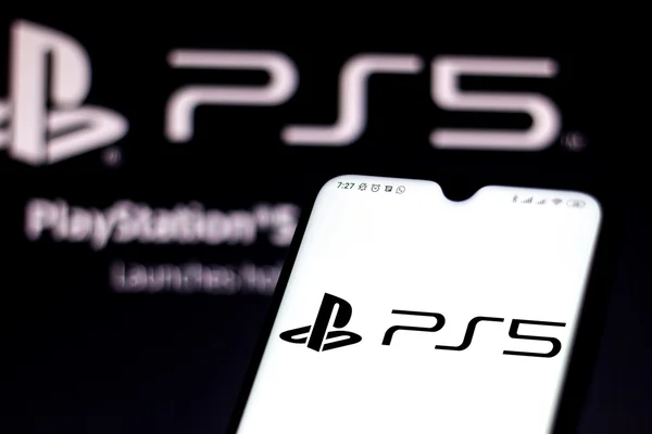 Ilustração da logo do novo playstation 5