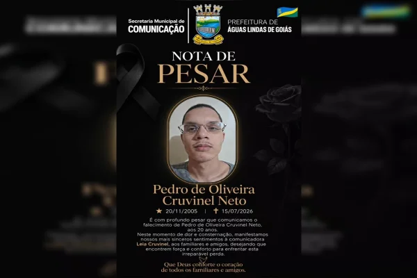 Prefeitura de Águas Lindas lamenta morte de jovem atropelado na EPTG
