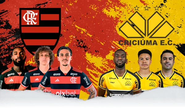 Flamengo e Criciúma Campeonato Brasileiro