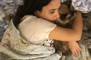 Tatá Werneck e o gato Chico