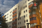 Apartamento do terceiro andar do Bloco B pegou fogo