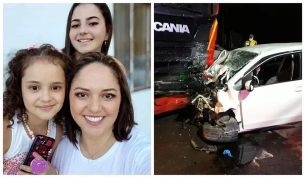 Motorista teria tentado evitar bater na traseira de um caminhão quando atingiu outro de frente
