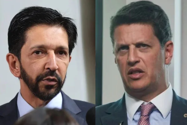Montagem com retratos de Ricardo Nunes e Ricardo Salles - Metrópoles