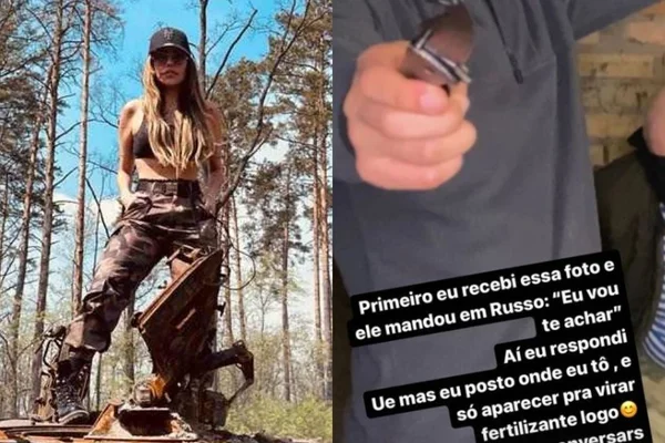 Liziane é ameaça por soldado russo: "Não tenho medo de ser morta"