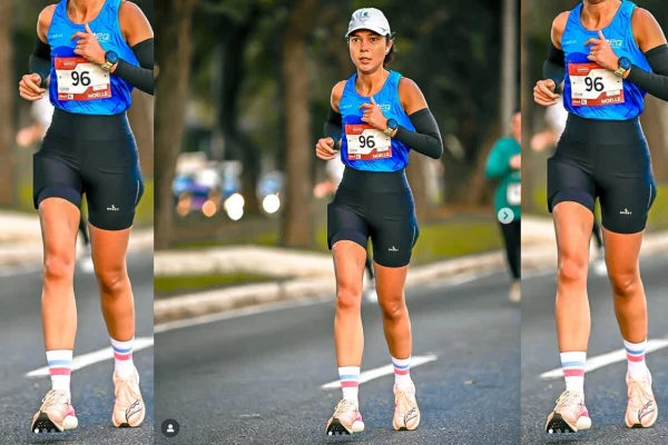 Mulher corre ao ar livre - Metrópoles