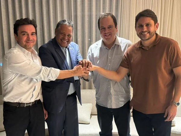 Da esq. para a direita: Celso Sabino, Antonio Brito, Elmar Nascimento e Juscelino Filho PSD e União Brasil