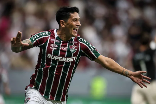 Gérman Cano mcarca contra o Vasco da Gama. FOTO DE MARCELO GONÇALVES / FLUMINENSE FC