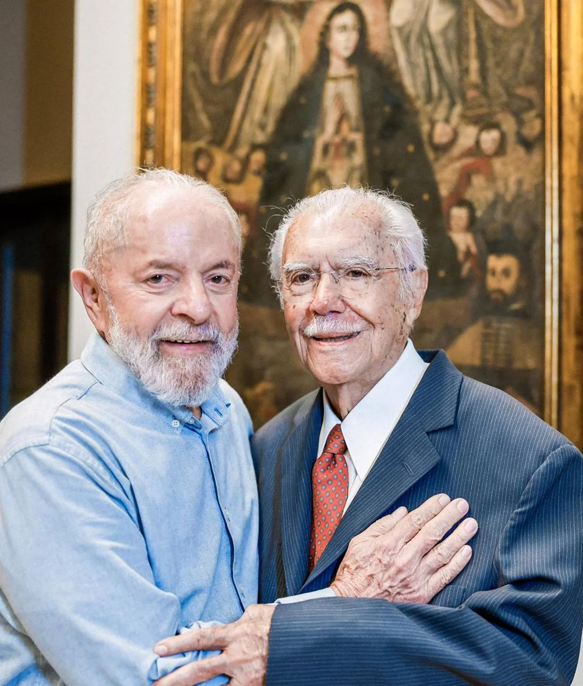 Lula em visita ao ex-presidente José Sarney Lula em visita ao ex-presidente José Sarney
