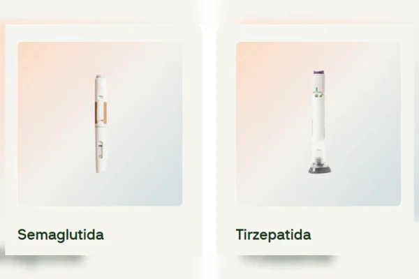 Produtos anunciados na plataforma digital Voy. Canetas emagrecedoras. Metrópoles