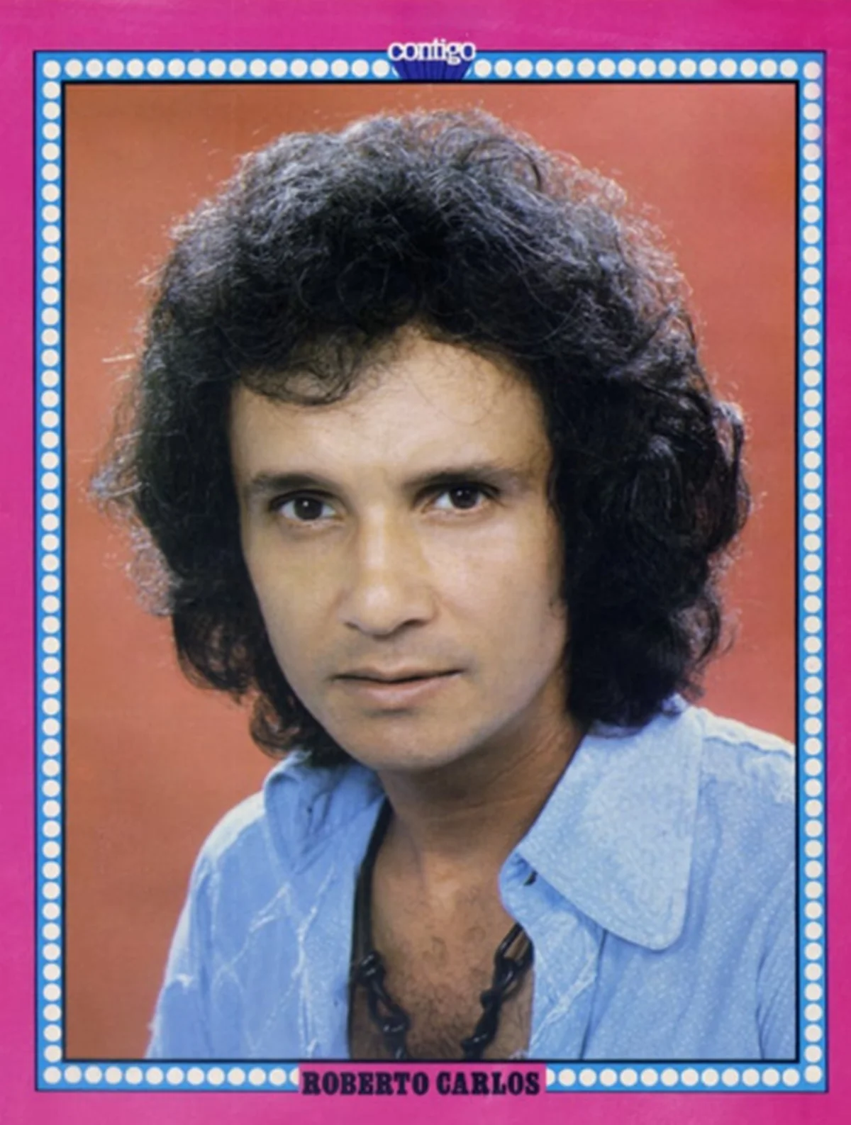Roberto Carlos posa para a revista Contigo na década de 1970 Roberto Carlos posa para a revista Contigo na década de 1970