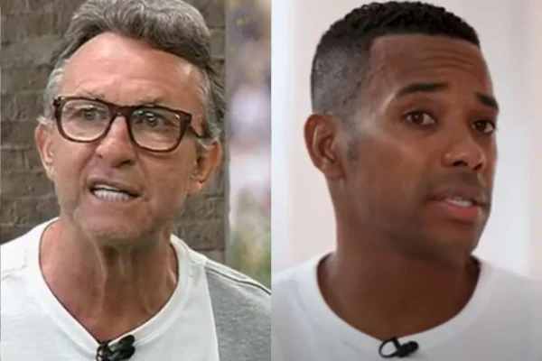 Montagem colorida de Craque Neto e Robinho - Metrópoles