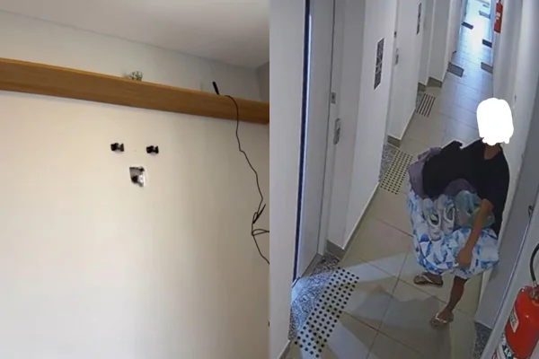 Além do furto, o apartamento foi entregue imundo. Eles foram os primeiros hóspedes de Daniela Duek no imóvel no centro de São Paulo - Metrópoles
