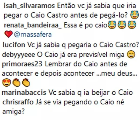Os fãs se divertiram com a frase publicada por Grazi Os fãs se divertiram com a frase publicada por Grazi