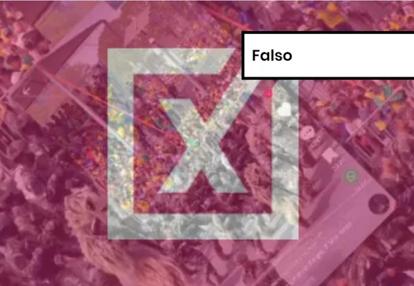 Imagem colorida de postagem falsa sobre 7 de Setembro