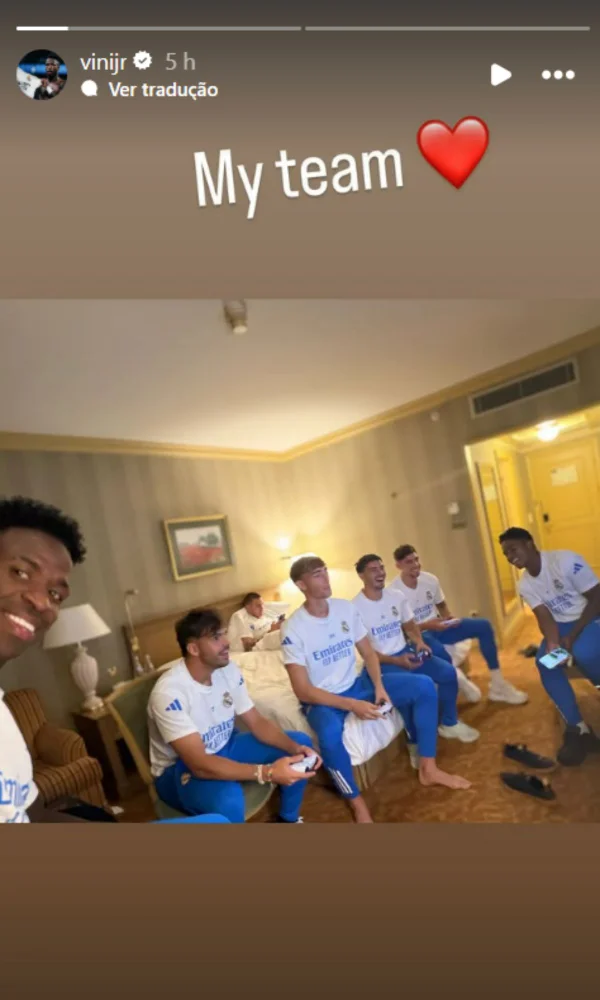 visita de virginia faz real madrid afastar vini jr de casa 1