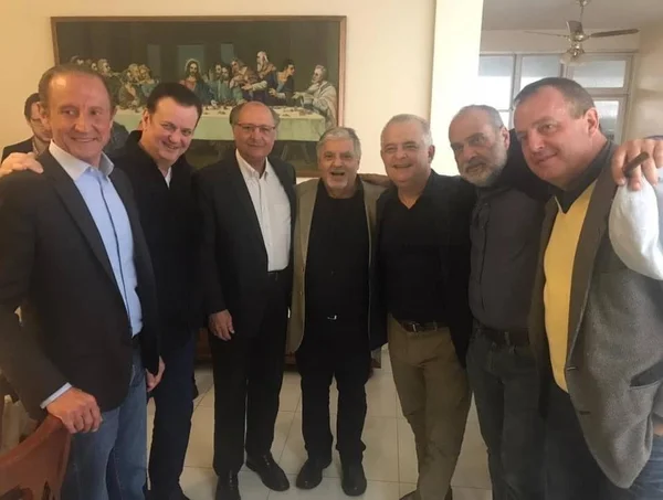 Gilberto Kassab, Geraldo Alckmin, Márcio França e Paulo Skaf