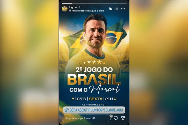 Pablo Marçal cobra R$ 500 para ver jogo do Brasil com ele em Alphaville