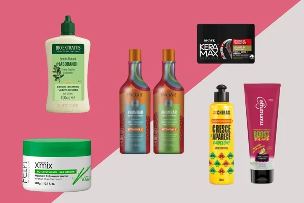 Vitrine M, lista de produtos para ajudar no crescimento do cabelo
