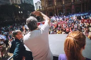Ato terminou em frente ao Theatro Municipal Ato terminou em frente ao Theatro Municipal