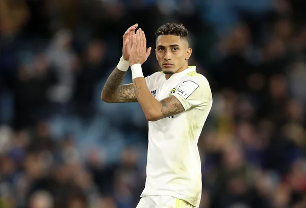 Raphinha do Leeds United, em partida contra o Newcastle United, pelo Campeonato ingês
