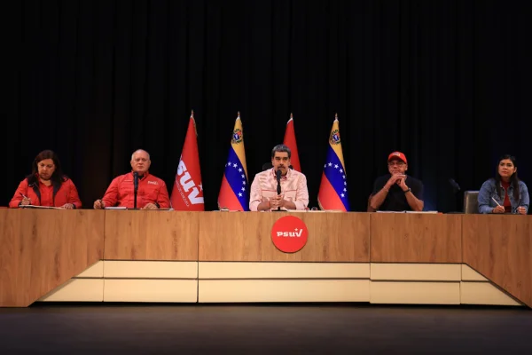 Presidente da Venezuela, Nicolás Maduro, durante congresso na Venezuela