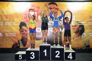 Pódio 8 km feminino