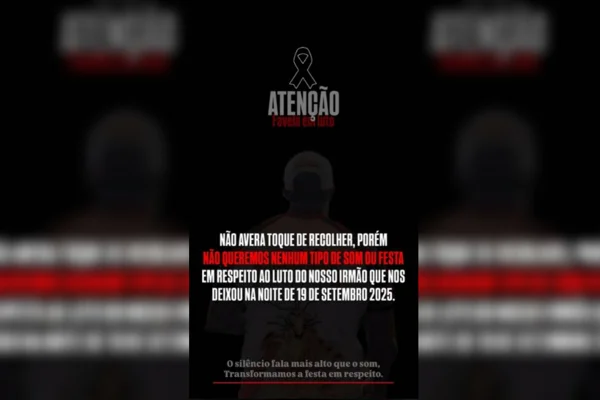 Luto: criminosos do CV vetam festas e som após morte de traficante