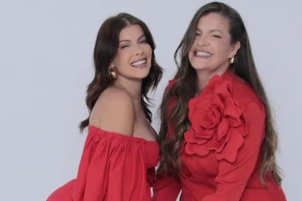 Montagem colorida de Jaquelline e mãe - Metrópoles