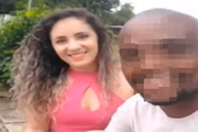Diaba Loira com o suposto companheiro que teria tentado matá-la