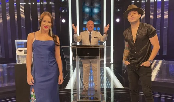 Tierry, Gabi Martins e Marcelo de Carvalho no Mega Senha