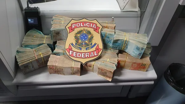 Dinheiro apreendido pela PF