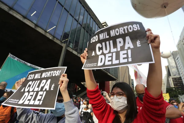 São Paulo - Manifestações contra o Governo Bolsonaro no Brasil