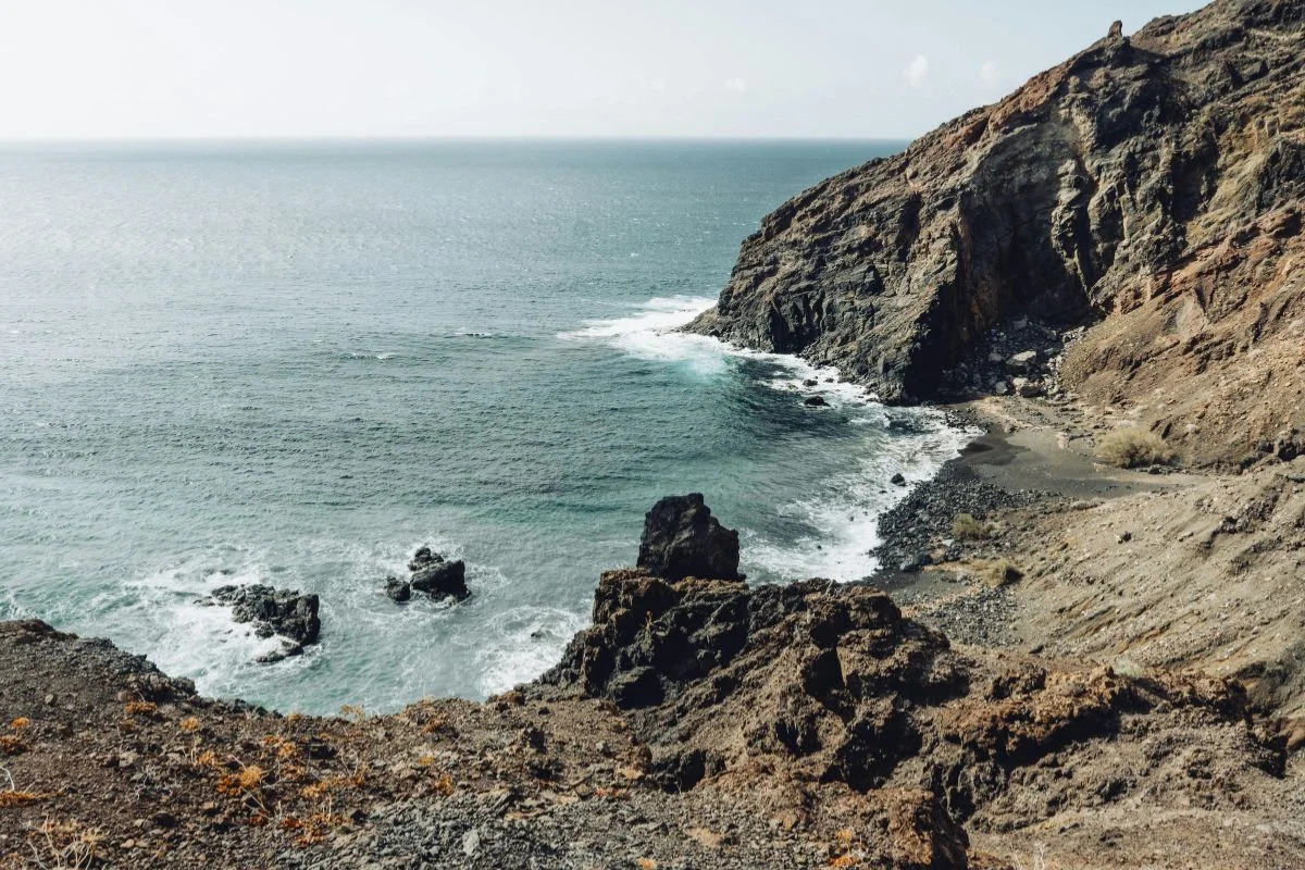 Região de Vallehermoso, em La Gomera, nas Ilhas Canárias, na Espanha Região de Vallehermoso, em La Gomera, nas Ilhas Canárias, na Espanha