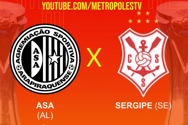 Série D: assista ao vivo e com imagens ao jogo entre ASA-AL e Sergipe-SE
