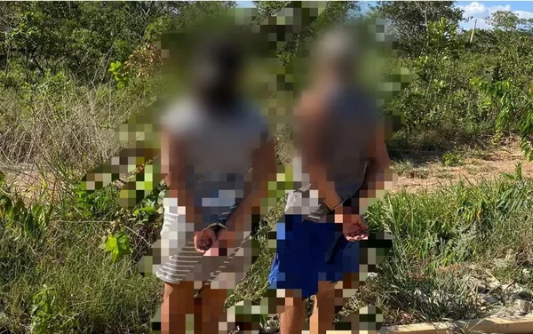 imagem colorida casal preso estupro enteada goias