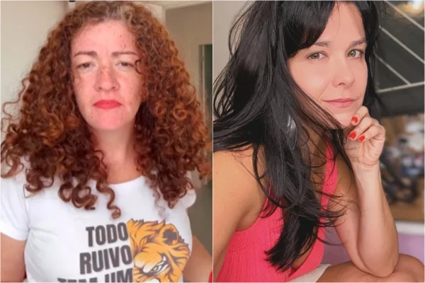 Montagem mostra a influenciadora Raquel Torres (esquerda) e a atriz Samara Felippo