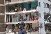 Registro de destruicao após terremoto na Venezuela