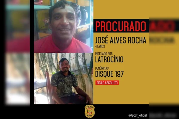 Homem procurado pela PCDF