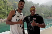 Bruno Henrique e o influenciador Raoni Soares. Bruno Henrique e o influenciador Raoni Soares.