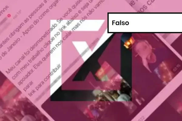 Imagem colorida de postagem falsa sobre segurança do ex-presidente Lula